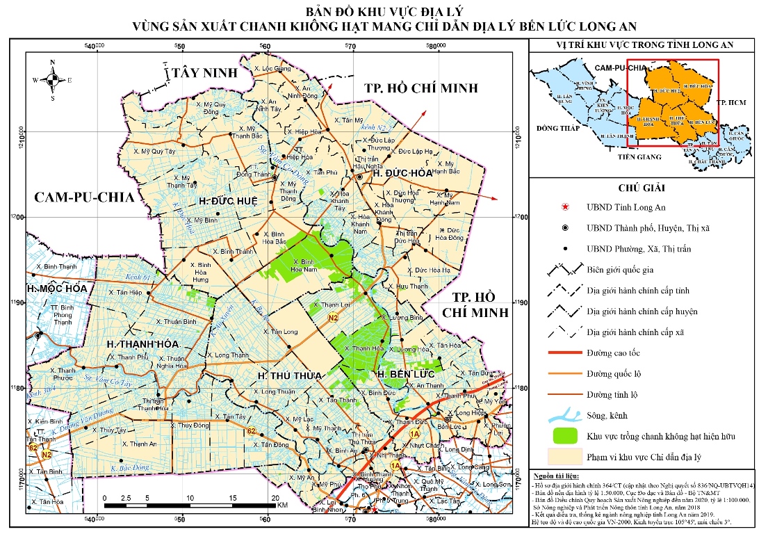Khu vuc trong chanh khong hat Ben Luc Long An